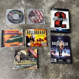 PC Game Lot 7 Battlefield Unreal HellDorado Combat Air Patrol Mixed Bundle